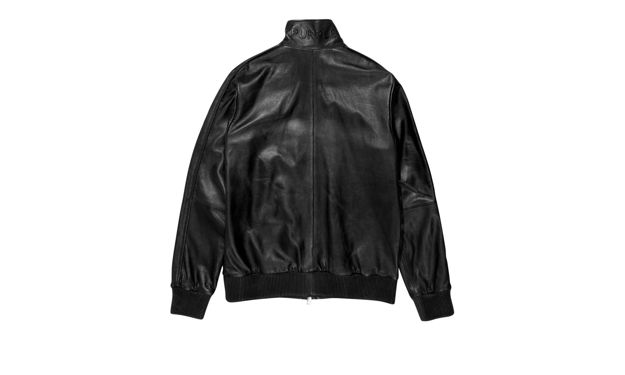 LEATHER TRACK JACKET "Black" P632 LBBJ423