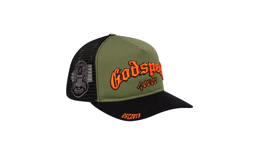 Forever Trucker Hat "Olive / Orange" EP648AQE