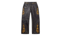 La Flare Leather Pants "Black / Yellow" VALE 10 011 VFLFLPB BK