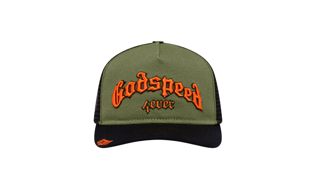 Forever Trucker Hat "Olive / Orange" EP648AQE