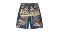 Skittles Patch 1980s Jean Shorts "Blue" 10053710