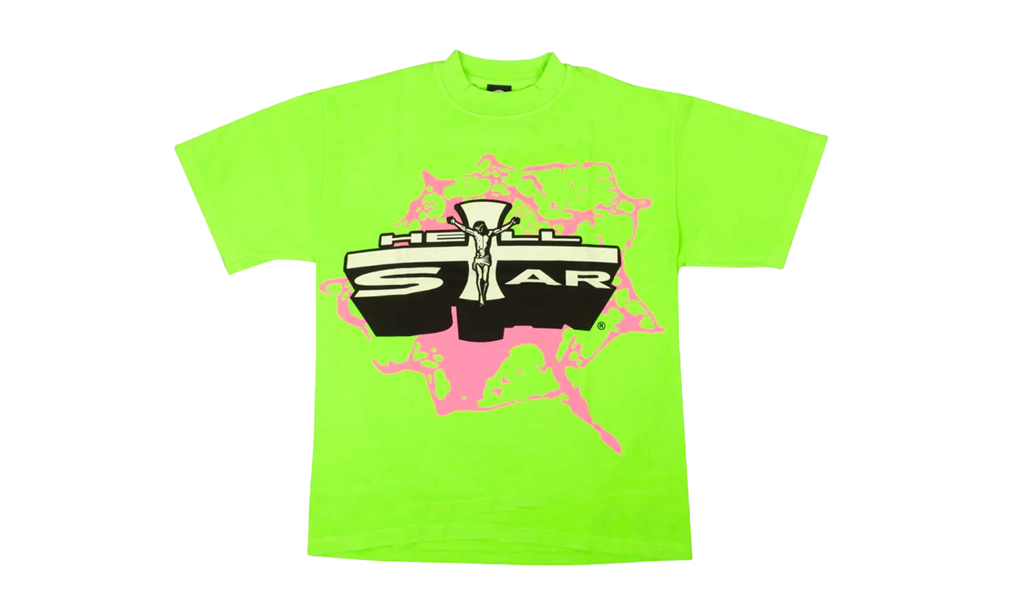 Jesus Emblem T-Shirt "Lime / Neon Green" HSR111