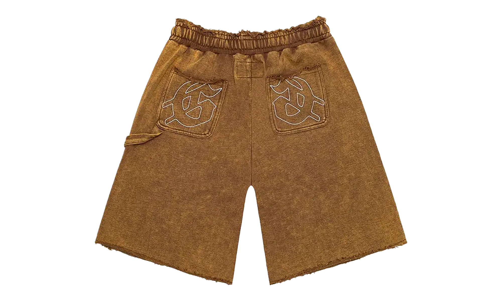 Carpenter Distressed Shorts "Muddy Brown Wash" GS194