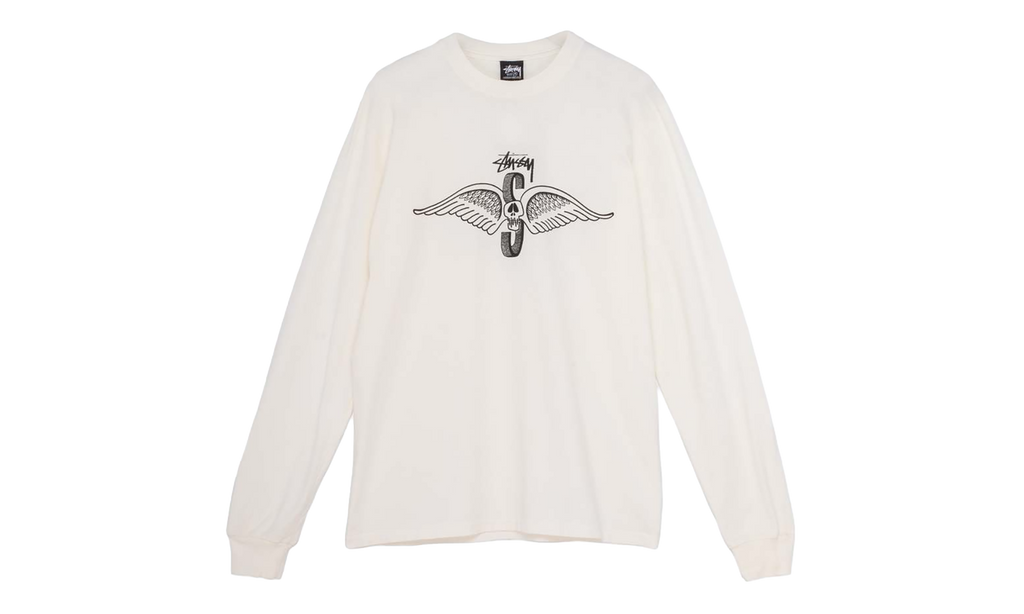 Skull Wings Pigment Dyed Long-Sleeve "Natural" STUS367