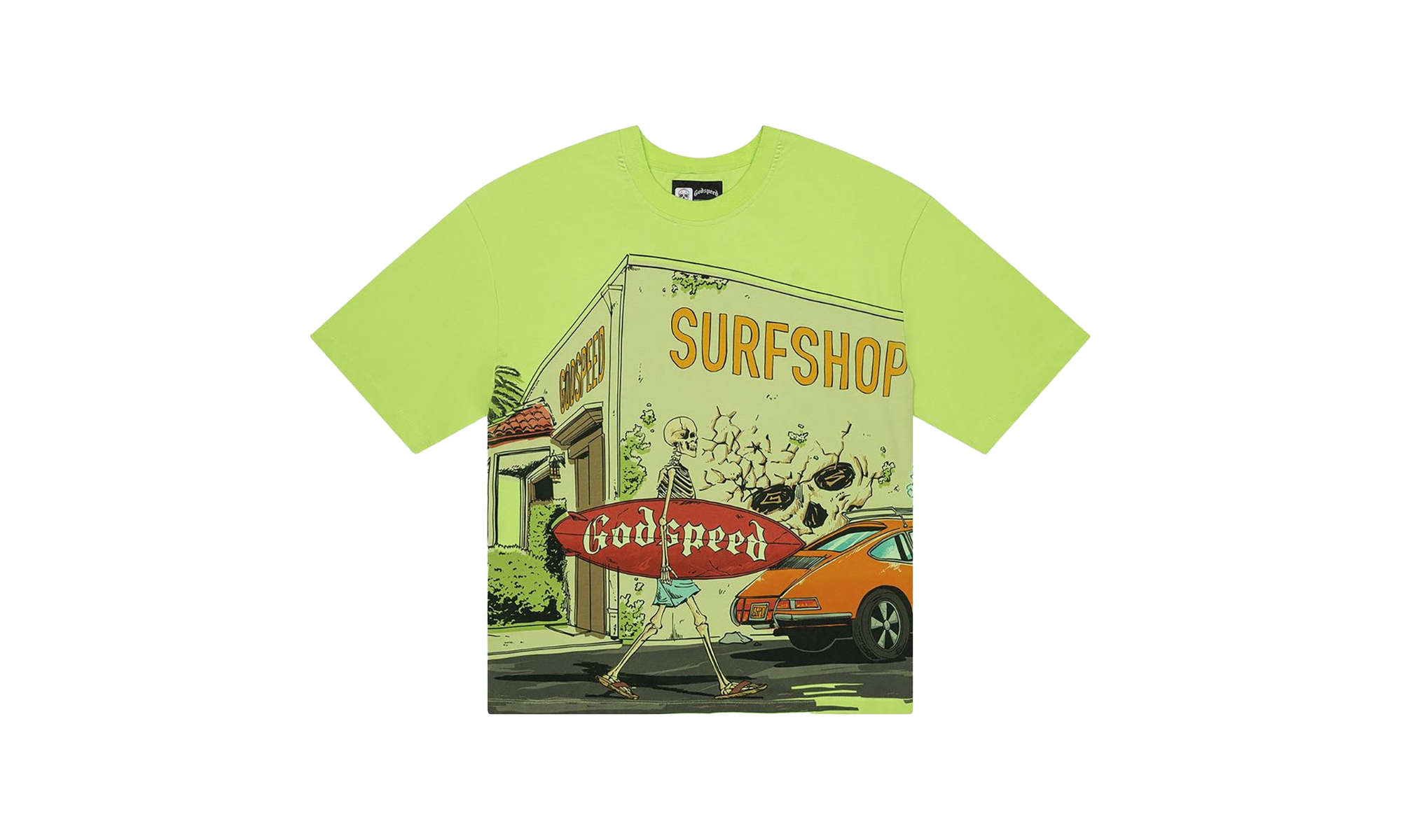 Surf Shop SS Tee "Lime Green" GS003