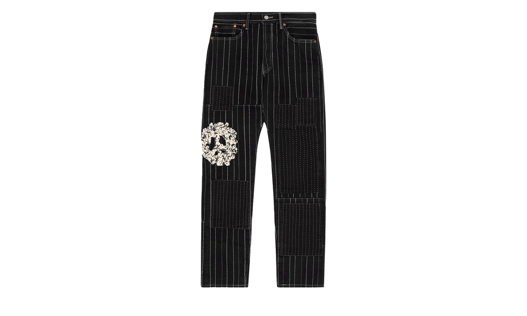 Peace Patchwork 501 Pants "Black" DT221