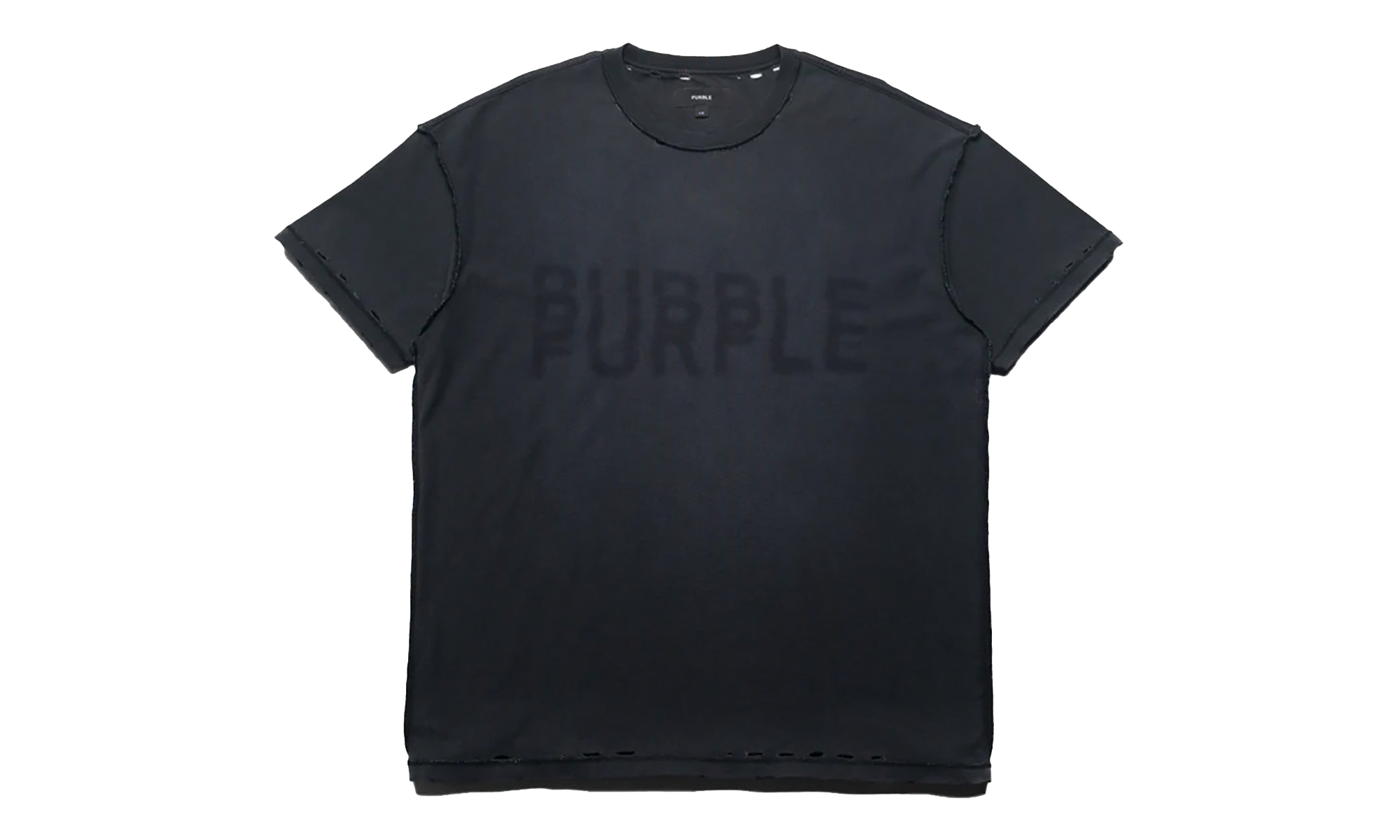 Layered Wordmark T-Shirt "Black" P101 TBRH226