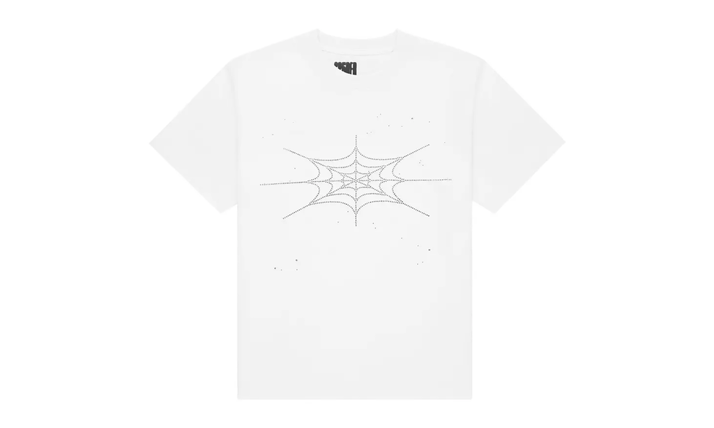 Rhinestone Silk SS Tee "White" SP5der237