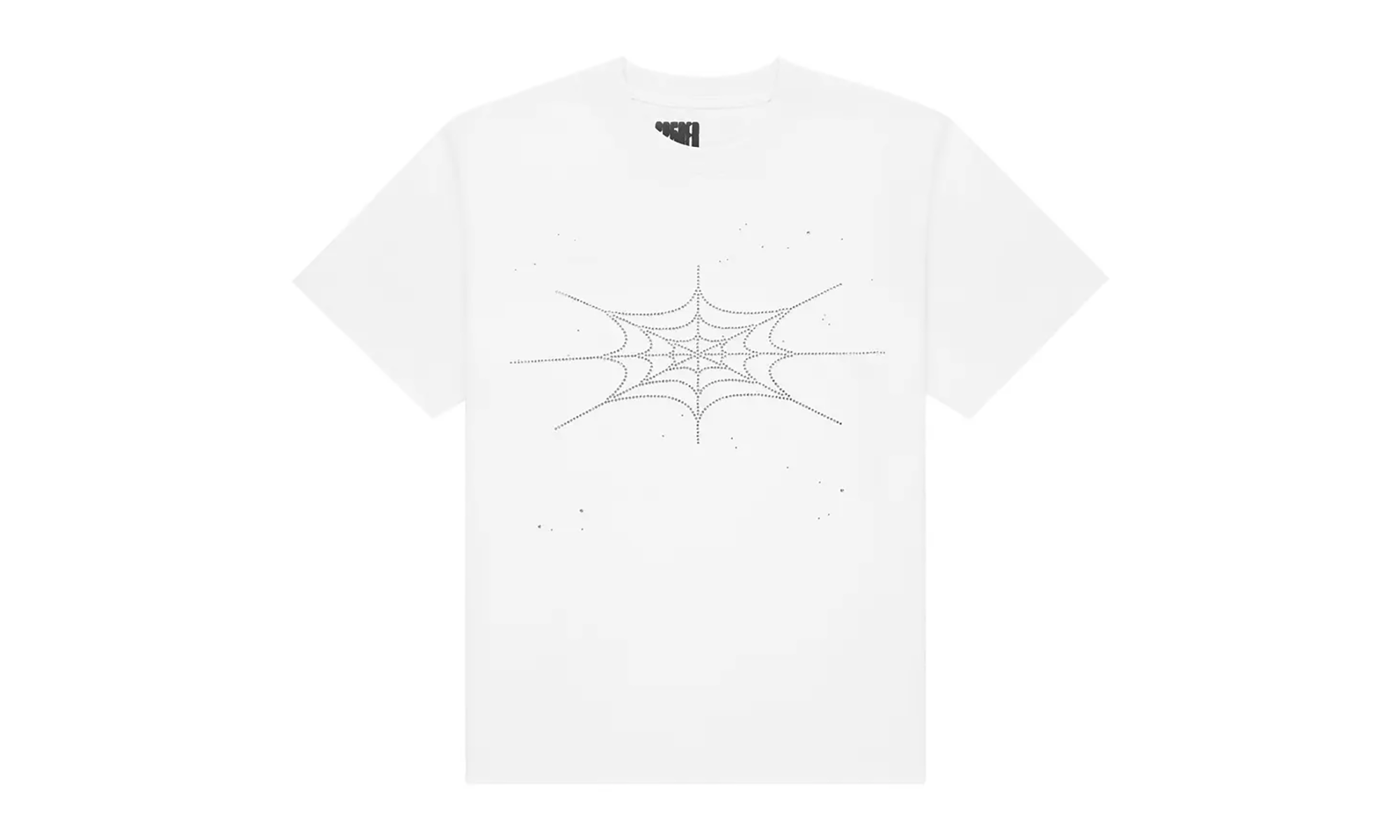 Rhinestone Silk SS Tee "White" SP5der237