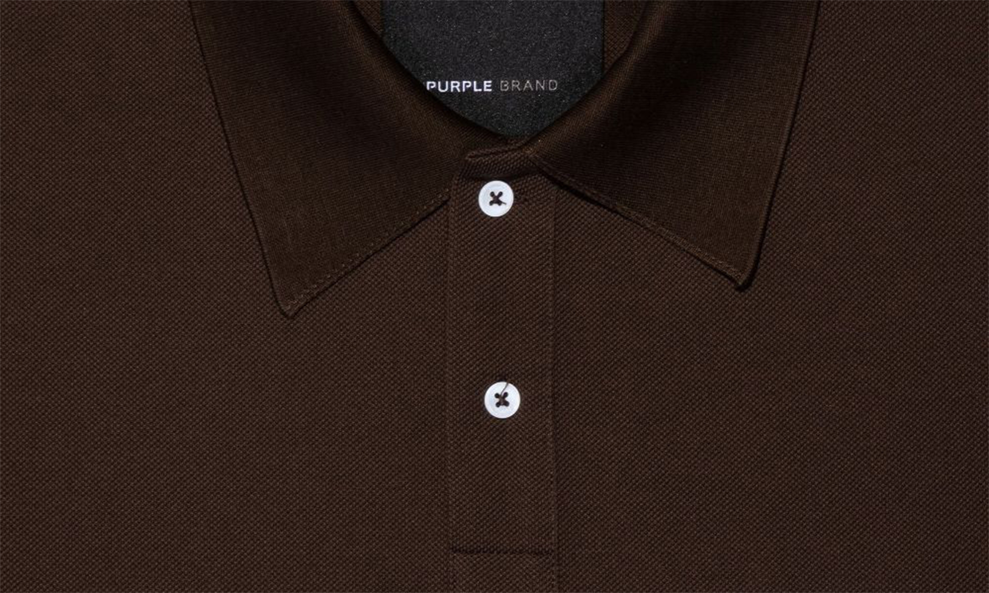 PIQUE OVERSIZED POLO "Brown" P124 MPDB423
