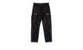 SUEDE ZIP CARGO PANT "Black" P521 LPBB423