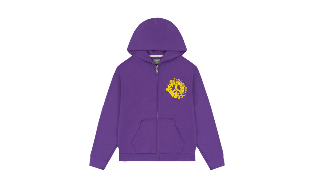 Denim University Zip Hoodie "Purple" DT198