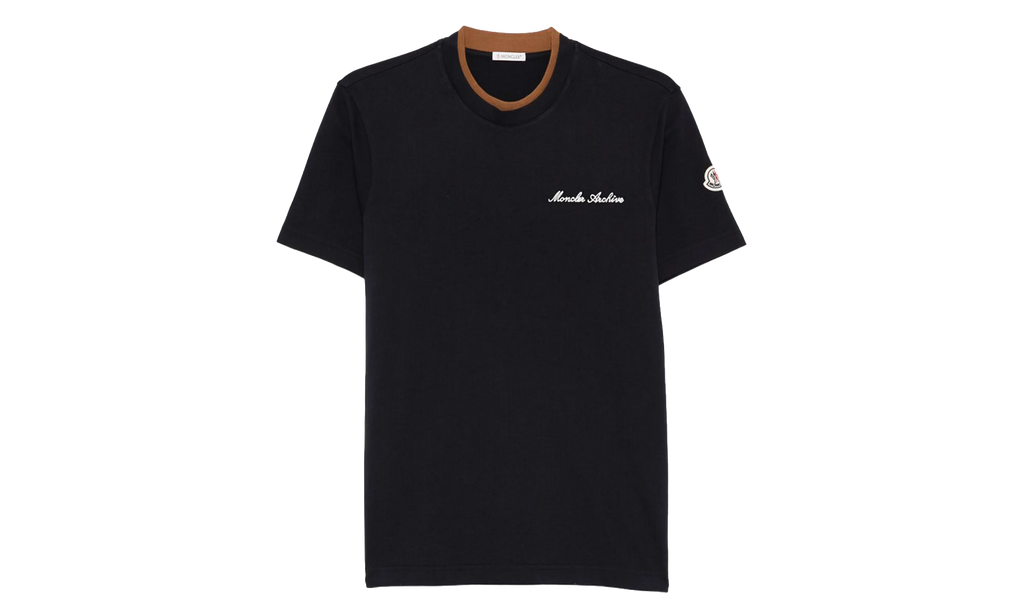 Crew Neck Short Sleeve T-Shirt "Navy Blue" MON56