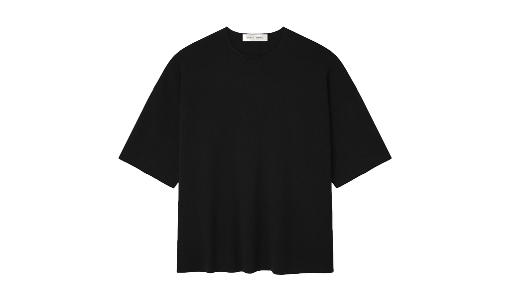 Merino SS Sweater Tee "Jet Black" 192SP256480F