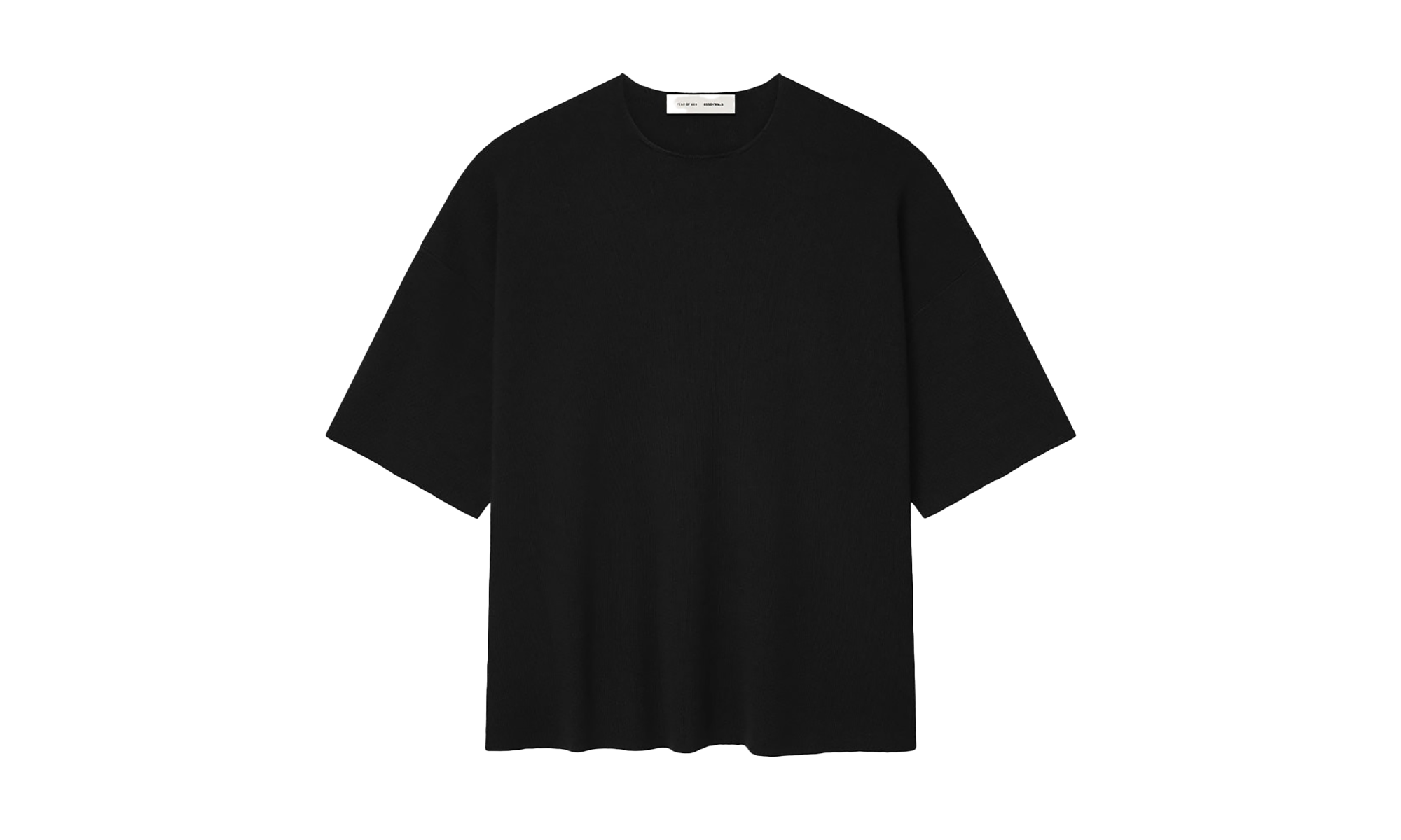Merino SS Sweater Tee "Jet Black" 192SP256480F