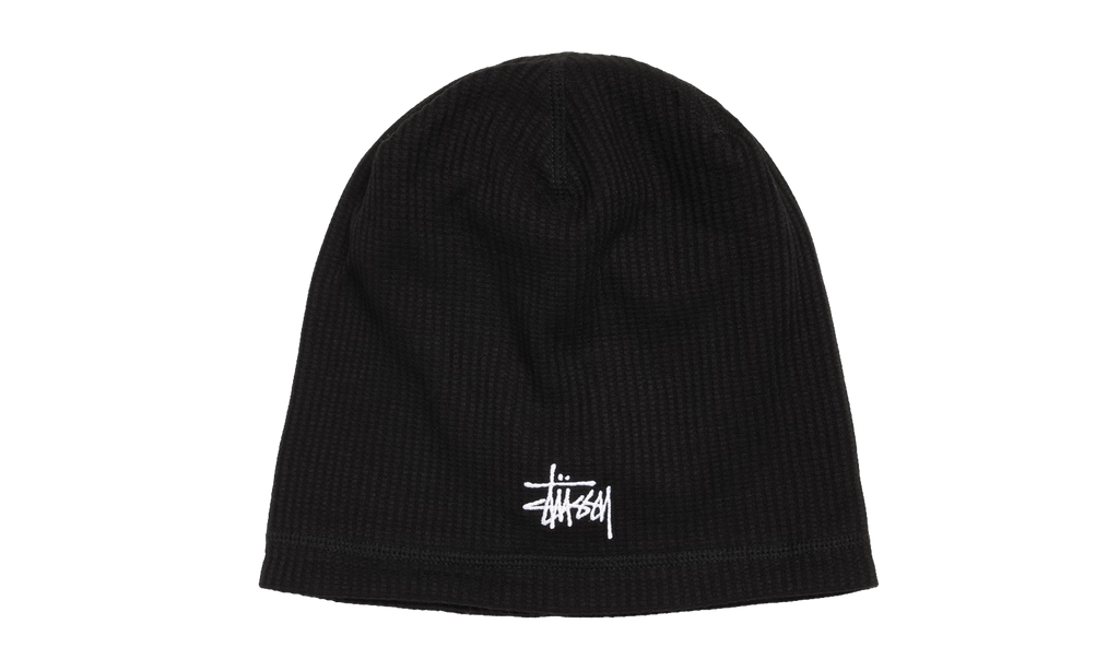 WAFFLE SKULLCAP "Black" STUS354