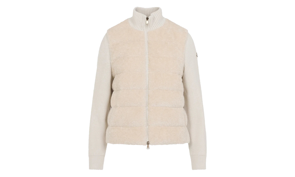 Stand Up Collar Zip Up Cardigan WMNS "White" MON53