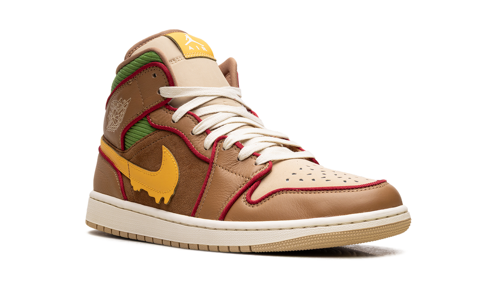 Air Jordan 1 Mid SE "Cheeseburger" HF4830 600