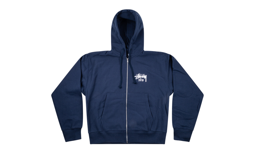 Paris Zip Up Hoodie "Navy" STUS292
