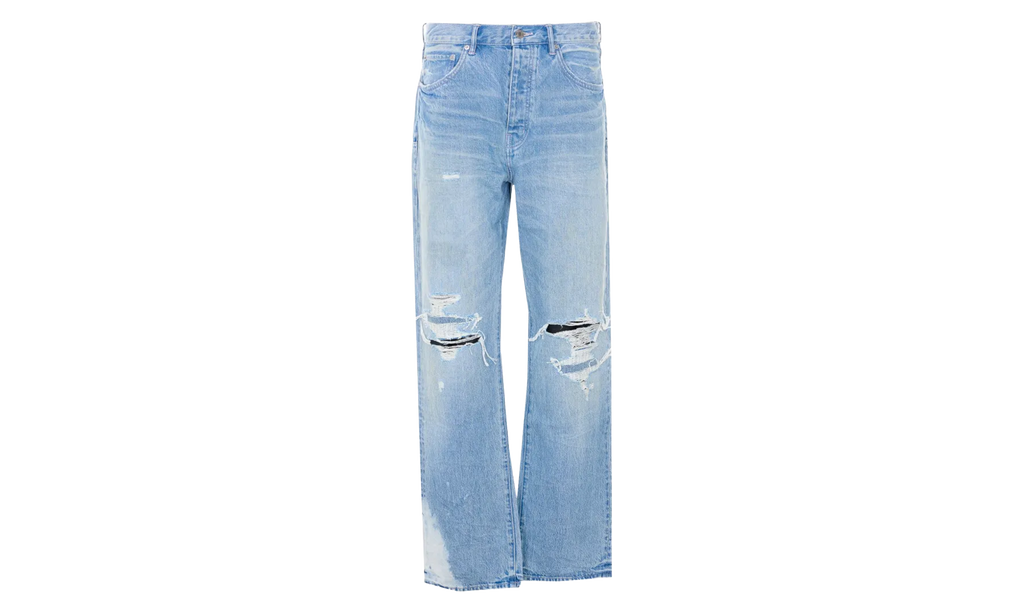 Repair Knee Blowout Jeans "Light Indigo" P011 GDBT226