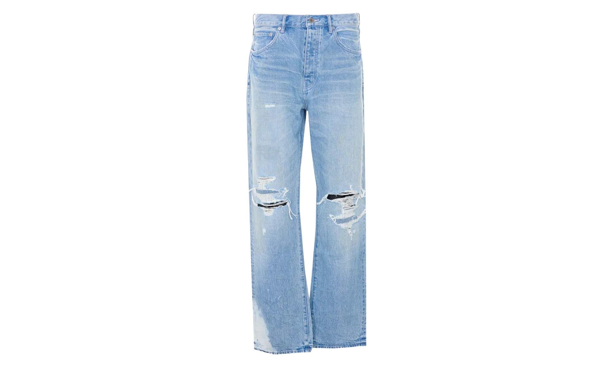 Repair Knee Blowout Jeans "Light Indigo" P011 GDBT226
