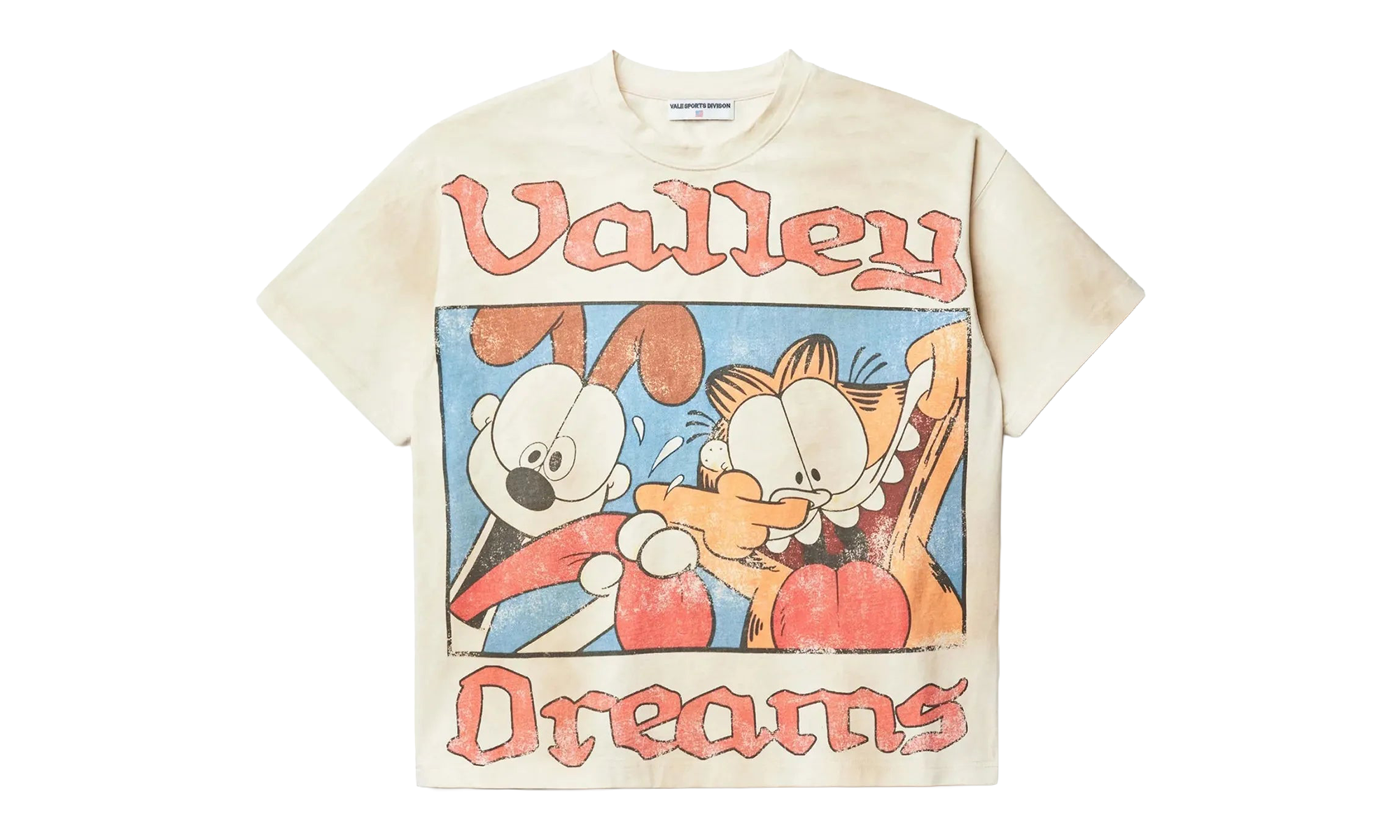 SUNDAY GARFIELD TEE "Cream" VAL147