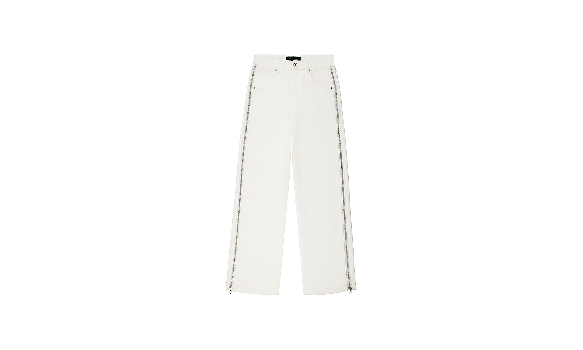 FULL SIDE ZIP WHITE "White" P018 FSZW723