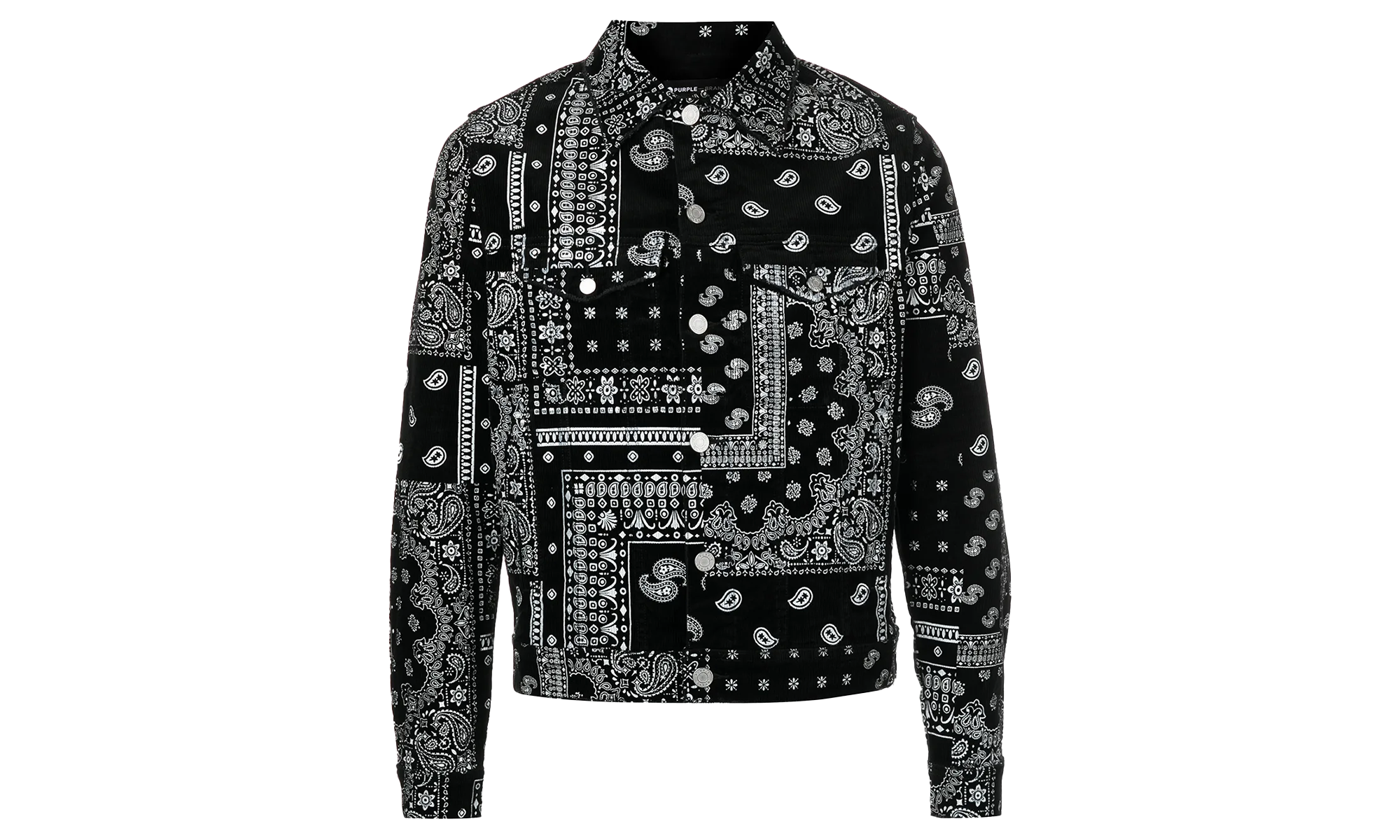Print Corduroy Trucker Jacket P024 BPPT222