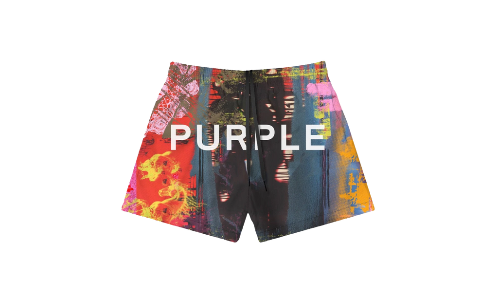 Abstract Swim Shorts "Multicolor" P504 PMAB225