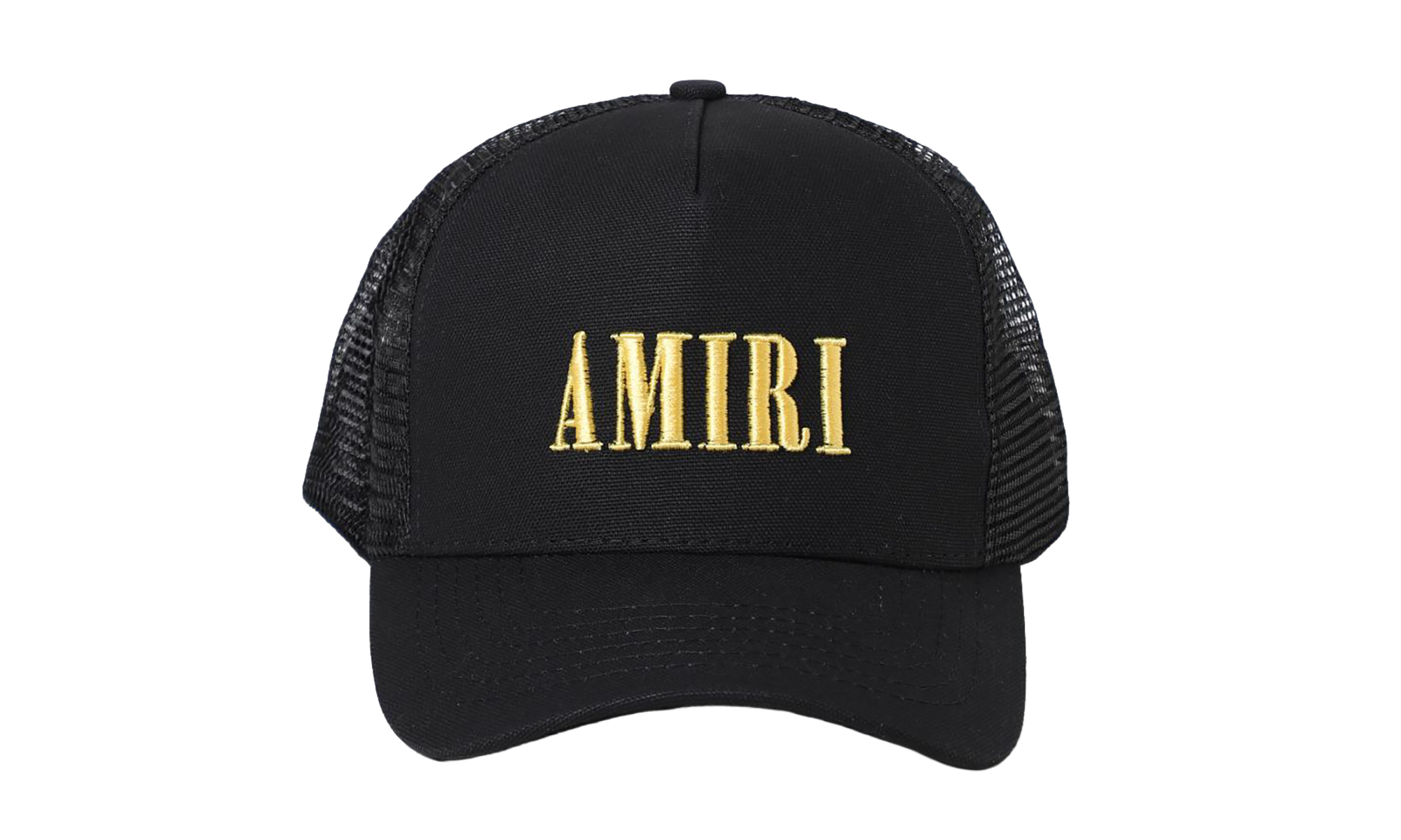 Core Logo Trucker Hat "Black / Yellow" XMAH001 011 BLAC