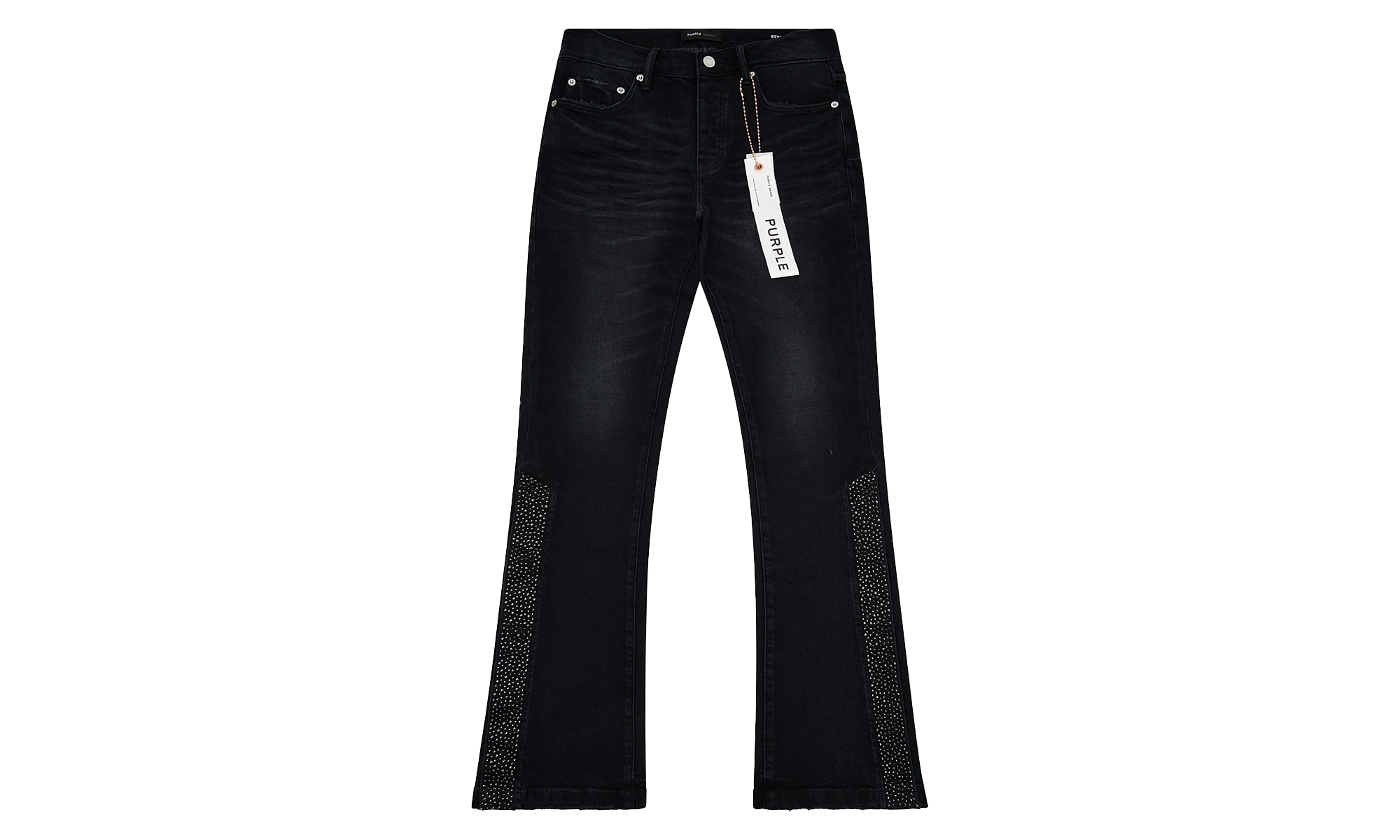 Crystal Snap Flared Denim "blue" P067 FCNB225