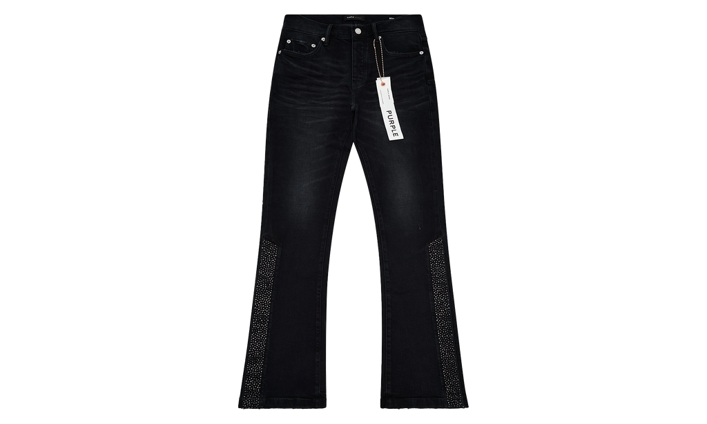 Crystal Snap Flared Denim "blue" P067 FCNB225
