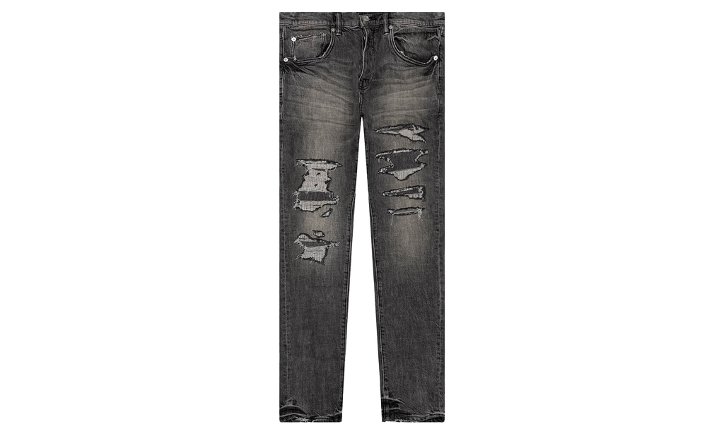 Four Pocket Destroy Silicone Outline Jeans P001 FPGR222