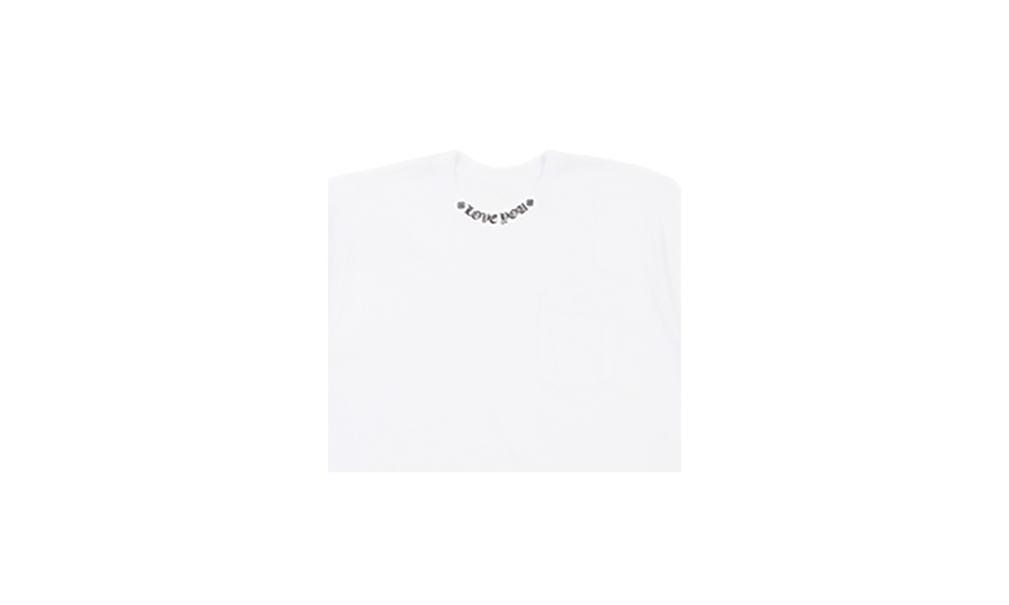LOVE YOU Neck Logo Tee "White" CHRM0460