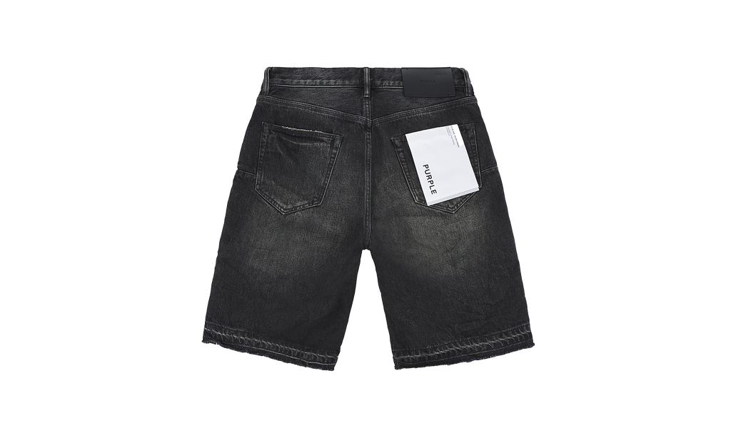 Smoke Worn Vintage Short "Black" P059 SWVB325