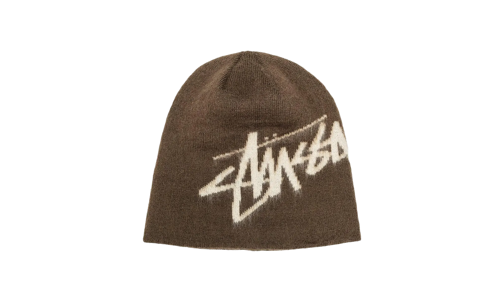 Brushed Out Stock Skullcap "Brown" STUS56