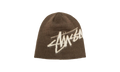 Brushed Out Stock Skullcap "Brown" STUS56