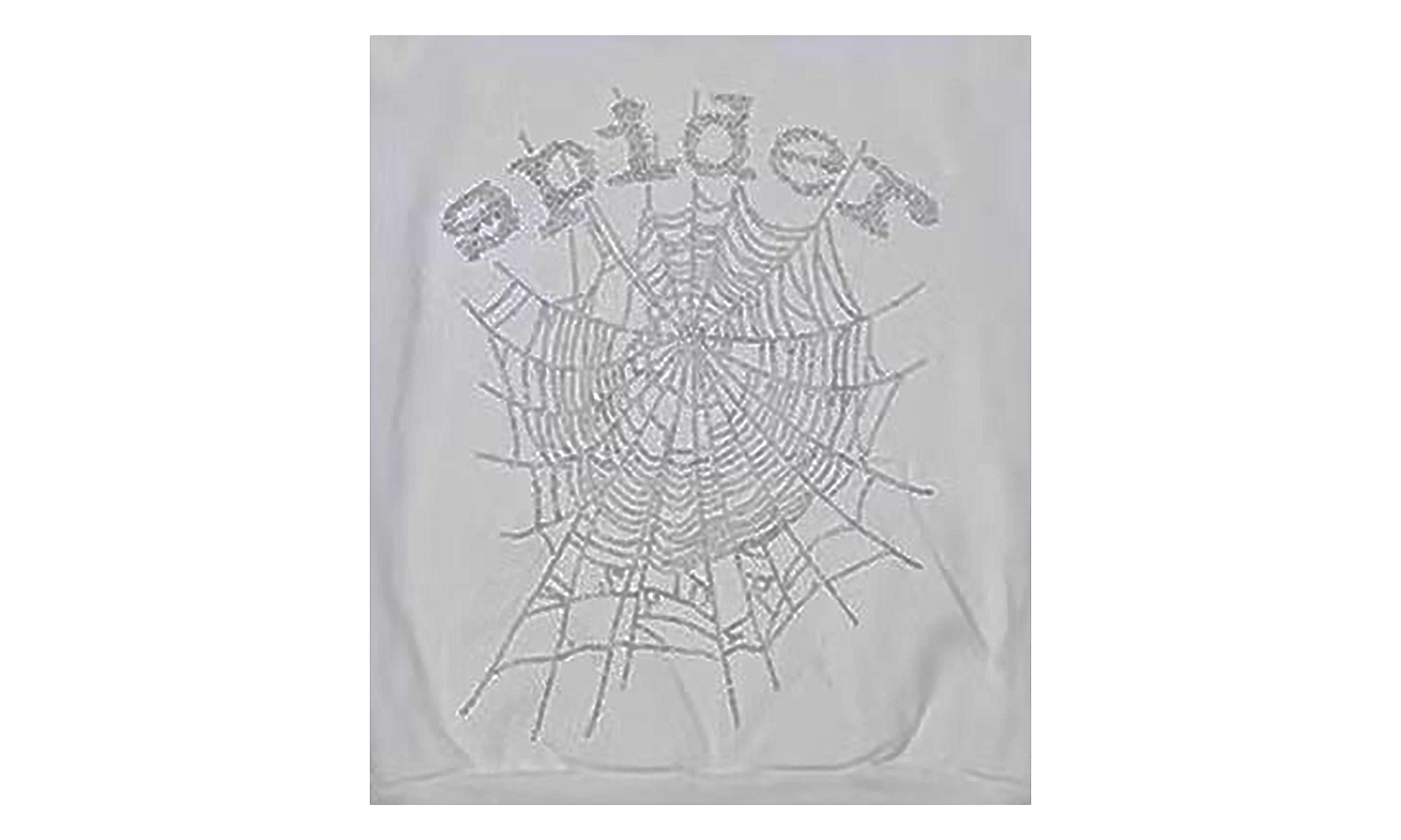 OG Rhinestone Logo Hoodie "White" SP5der340