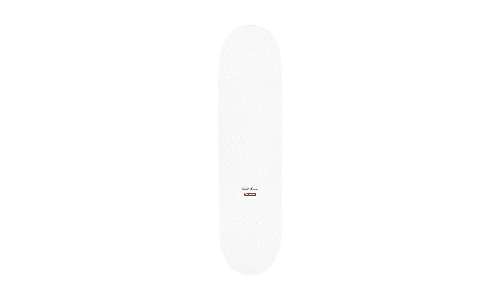 Tonal Box Logo Skateboard Deck "White" SU26418