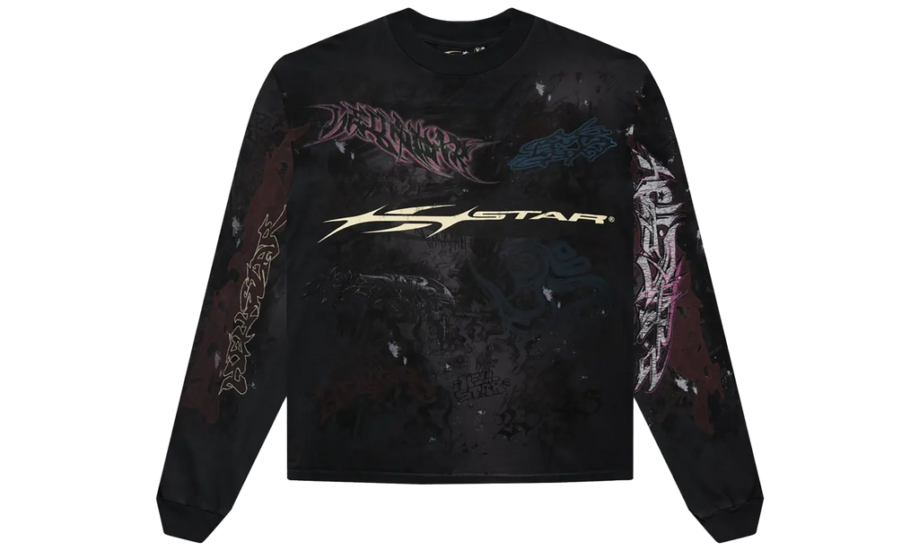 Graffiti L/S T-Shirt Black "Black" HSR046