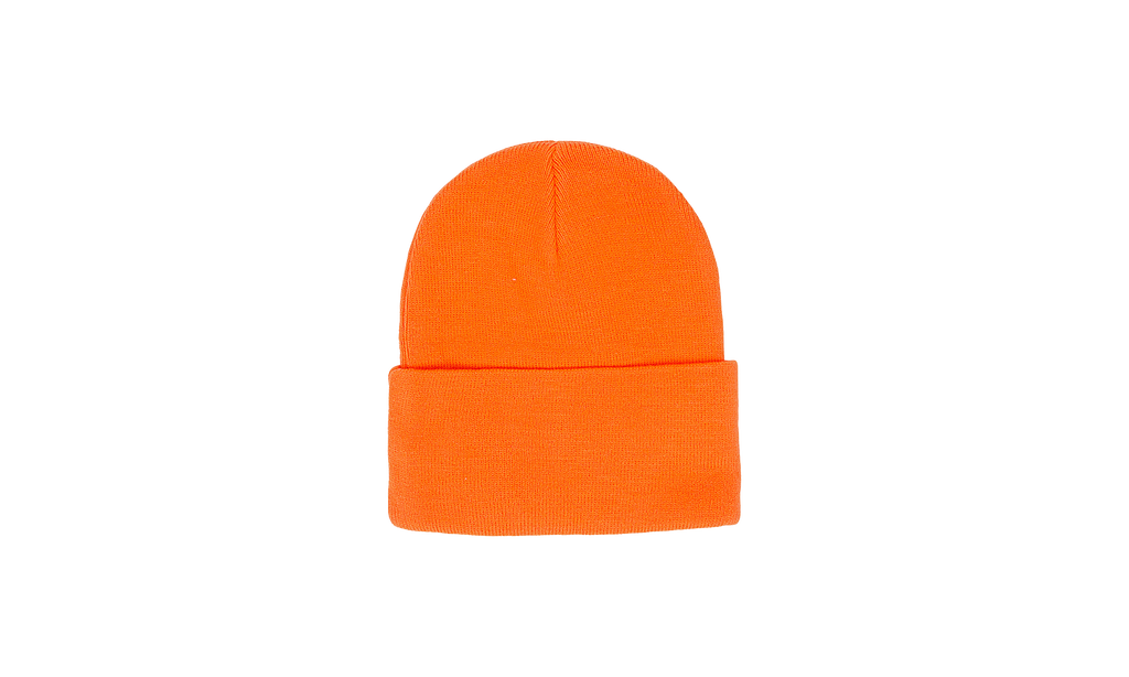 ACRYLIC CUFFED BEANIE "Orange" P921 ABNO423
