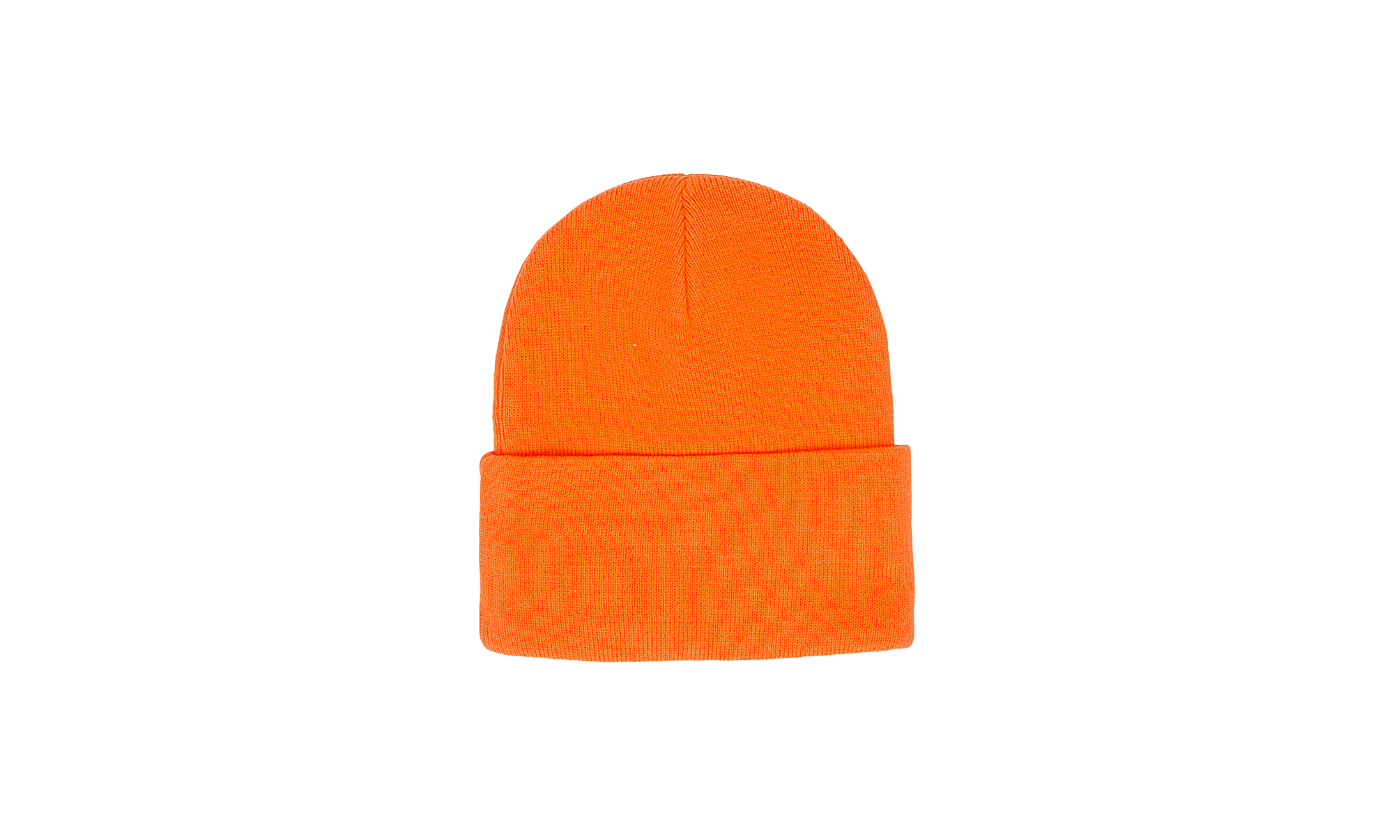 ACRYLIC CUFFED BEANIE "Orange" P921 ABNO423