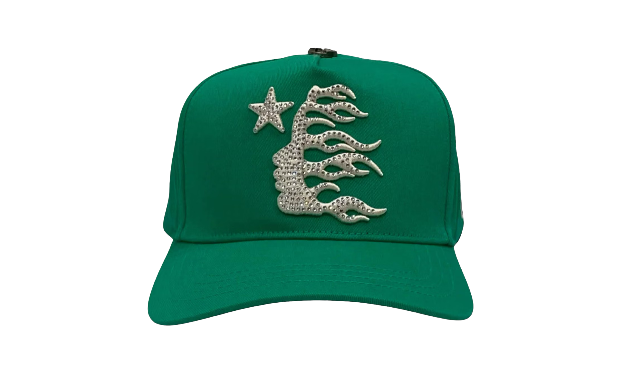 Rhinestone Snapback Hat "Green" HSR143