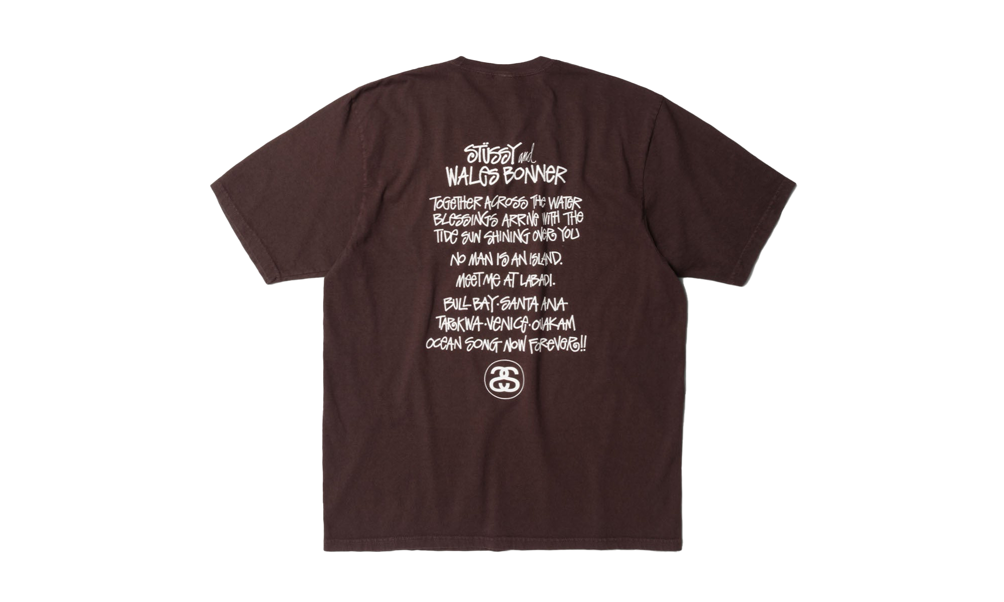 Wales Bonner Ocean Song Tee "Brown" STUS54