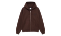 Stussy Stone Washed Fleece Zip Hoodie "Dark Cinder" FJ9175261 DACI