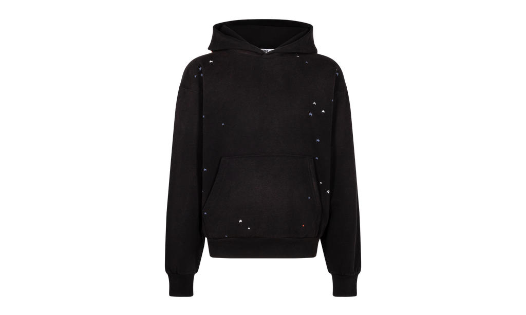 HEAVY WEB HOODIE "Black" SP5der26