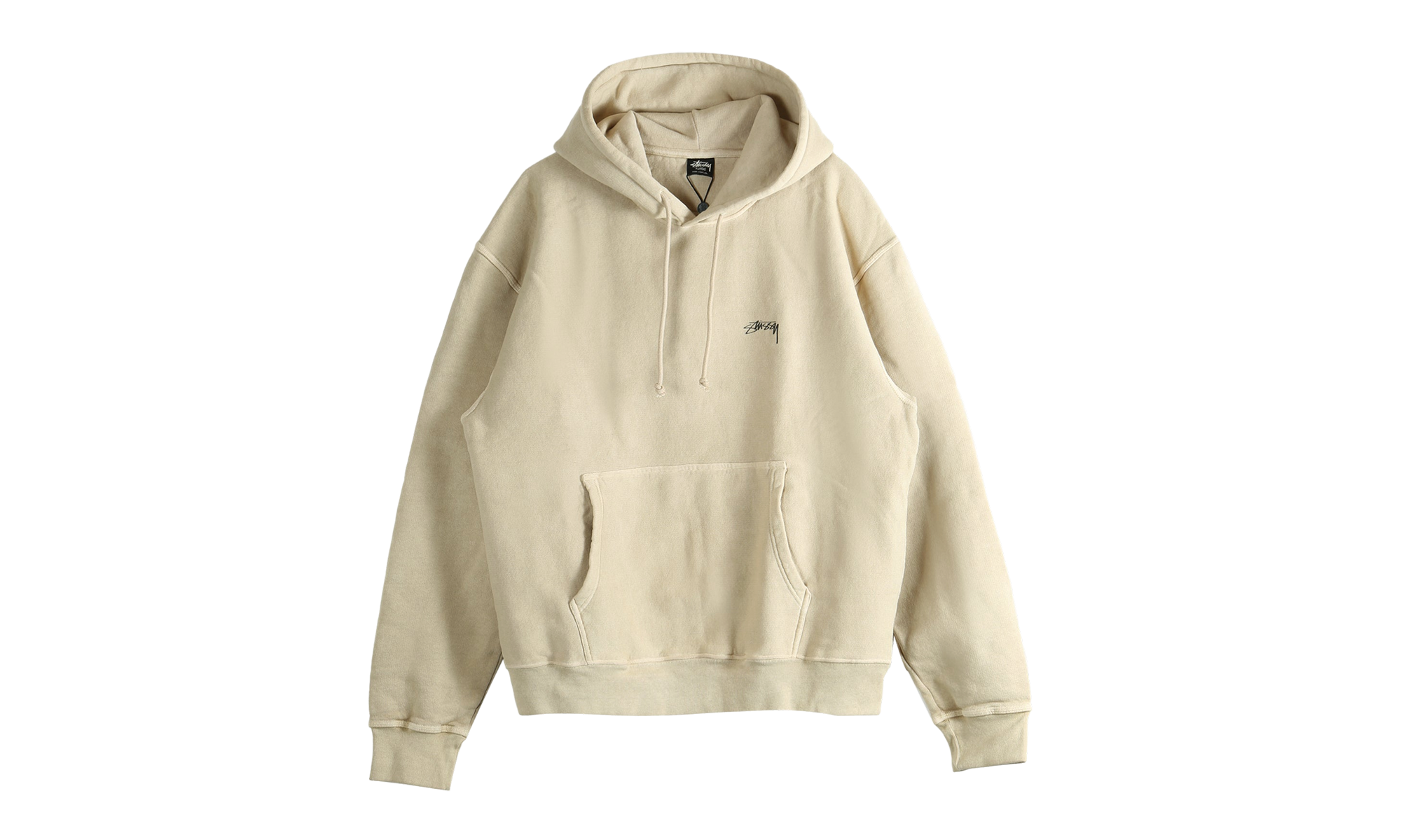 Smooth Stock Pig. Dyed Hoodie "KHAKI" 1925021 KHAK