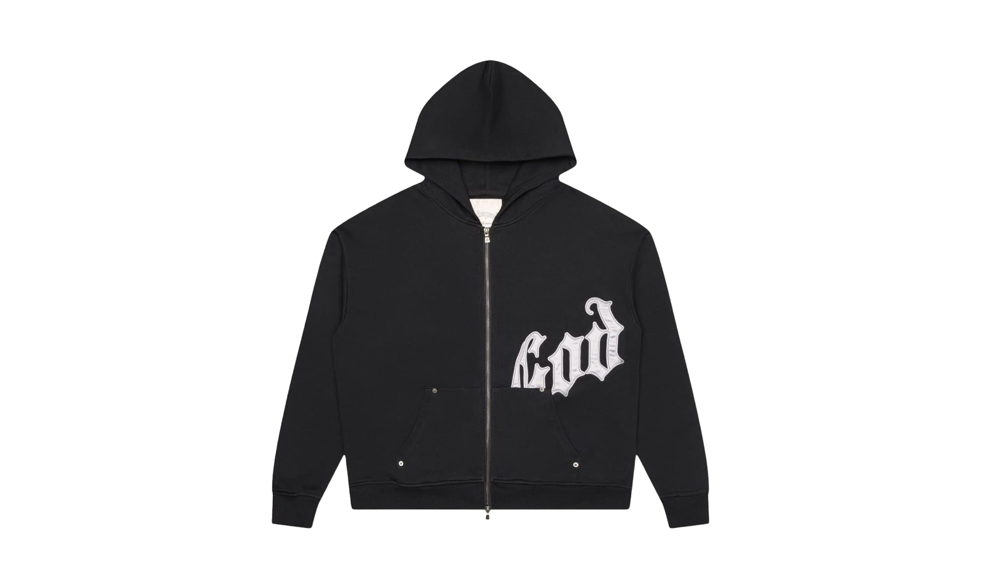 OG Logo V2 Hoodie "Black / Silver Satin" ILYIHXSE