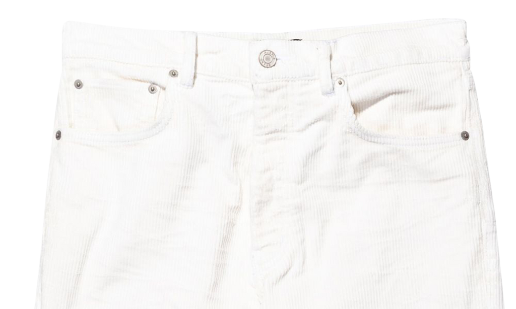 CORDUROY SEMI COATED "White" P011 CFSW423