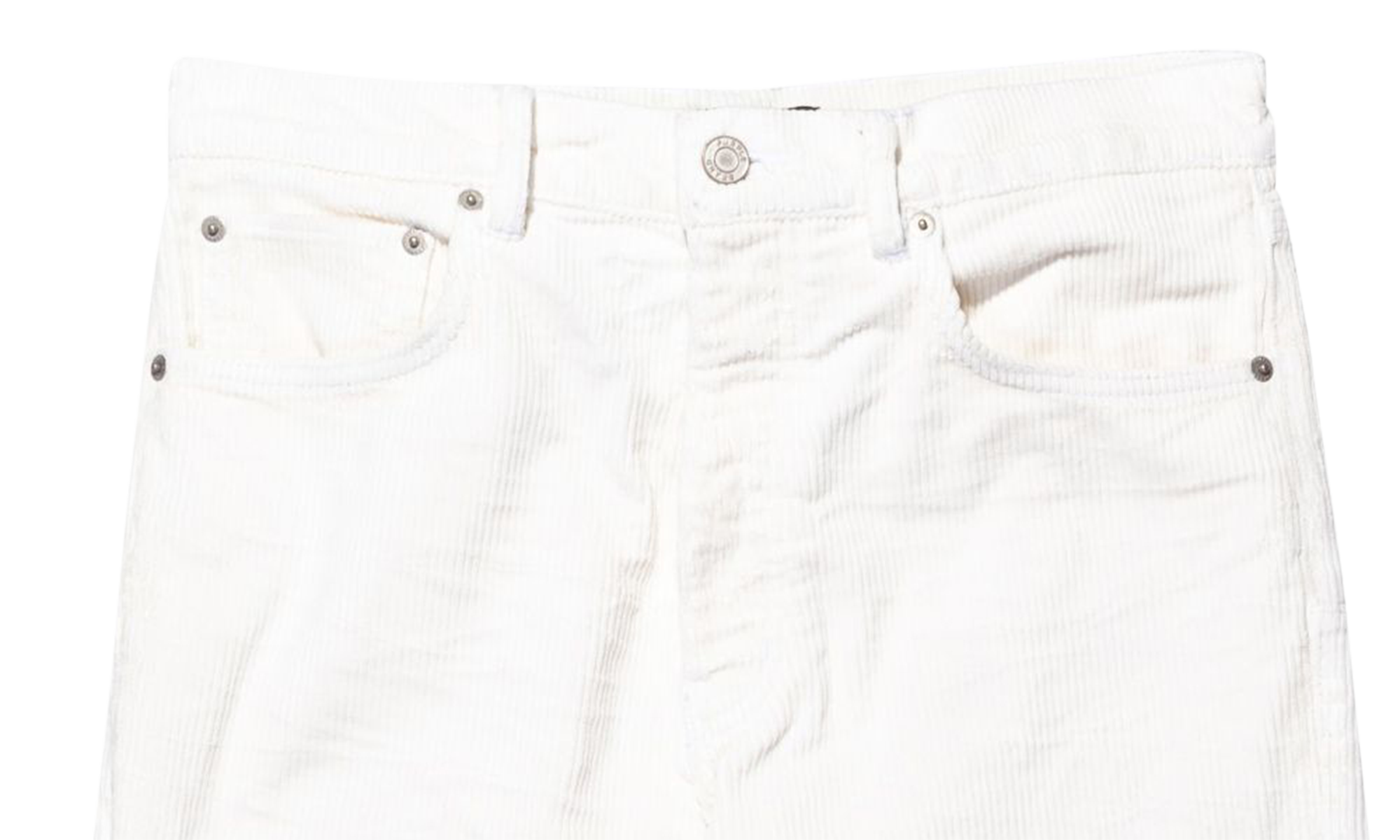 CORDUROY SEMI COATED "White" P011 CFSW423